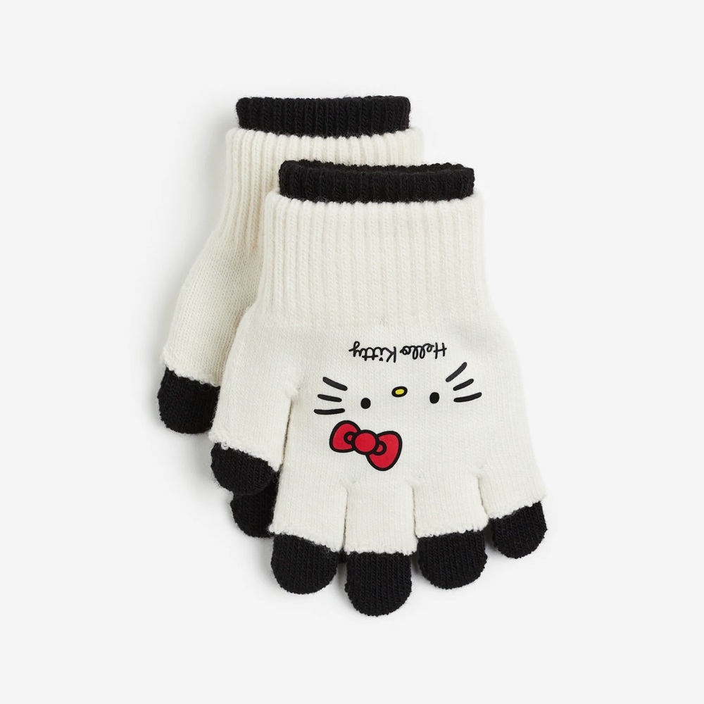 Hello Kitty Kids fingerless gloves mittens